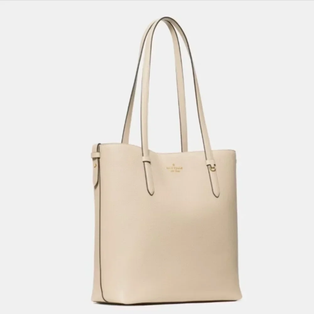 Kate Spade Juliette Leather Medium Tote Light Sand